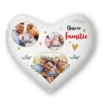 Bild von   herzkissen unsere familiejpg | Individuelle 🎁 persönliche 🎁 personalisierte Geschenke bedruckt ▪ bestickt ▪ graviert