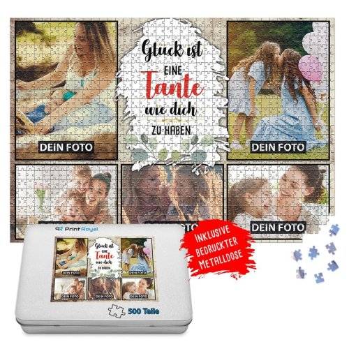 Bild von   foto puzzle fuer die tante gjpg | Individuelle 🎁 persönliche 🎁 personalisierte Geschenke bedruckt ▪ bestickt ▪ graviert