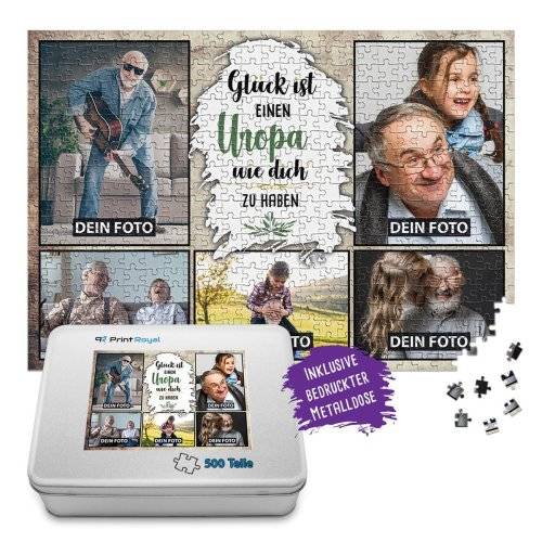 Bild von   foto puzzle fuer den uropa gjpg | Individuelle 🎁 persönliche 🎁 personalisierte Geschenke bedruckt ▪ bestickt ▪ graviert