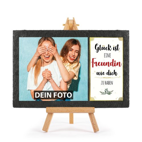 Bild von   bedruckte schieferplatte mit fjpg | Individuelle 🎁 persönliche 🎁 personalisierte Geschenke bedruckt ▪ bestickt ▪ graviert