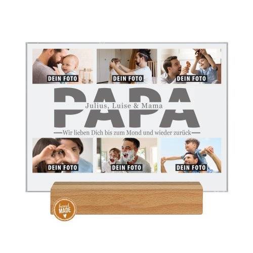 Bild von   fotoaufsteller mit fotocollagejpg | Individuelle 🎁 persönliche 🎁 personalisierte Geschenke bedruckt ▪ bestickt ▪ graviert
