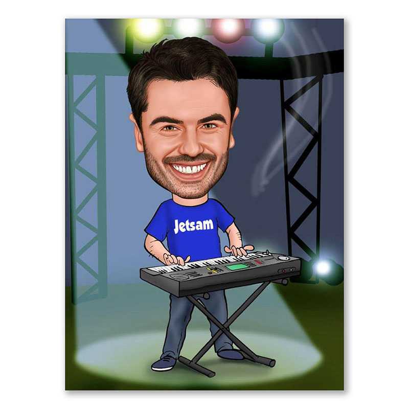 Bild von   erstellung karikatur let the mjpg | Individuelle 🎁 persönliche 🎁 personalisierte Geschenke bedruckt ▪ bestickt ▪ graviert