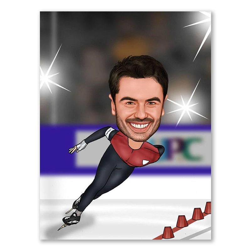 Bild von   erstellung karikatur eisschneljpg | Individuelle 🎁 persönliche 🎁 personalisierte Geschenke bedruckt ▪ bestickt ▪ graviert