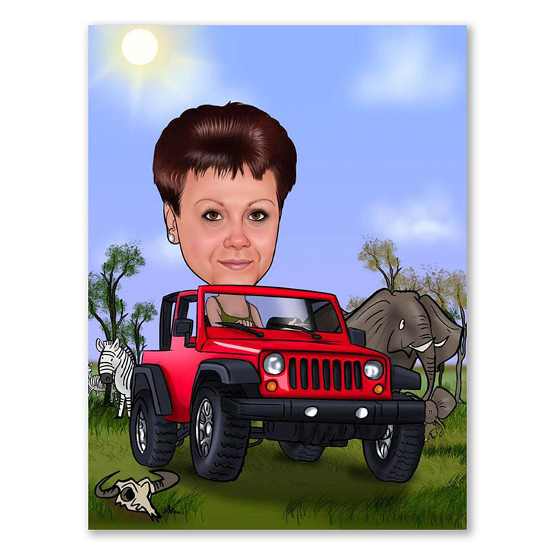 Bild von   erstellung karikatur afrikas jjpg | Individuelle 🎁 persönliche 🎁 personalisierte Geschenke bedruckt ▪ bestickt ▪ graviert