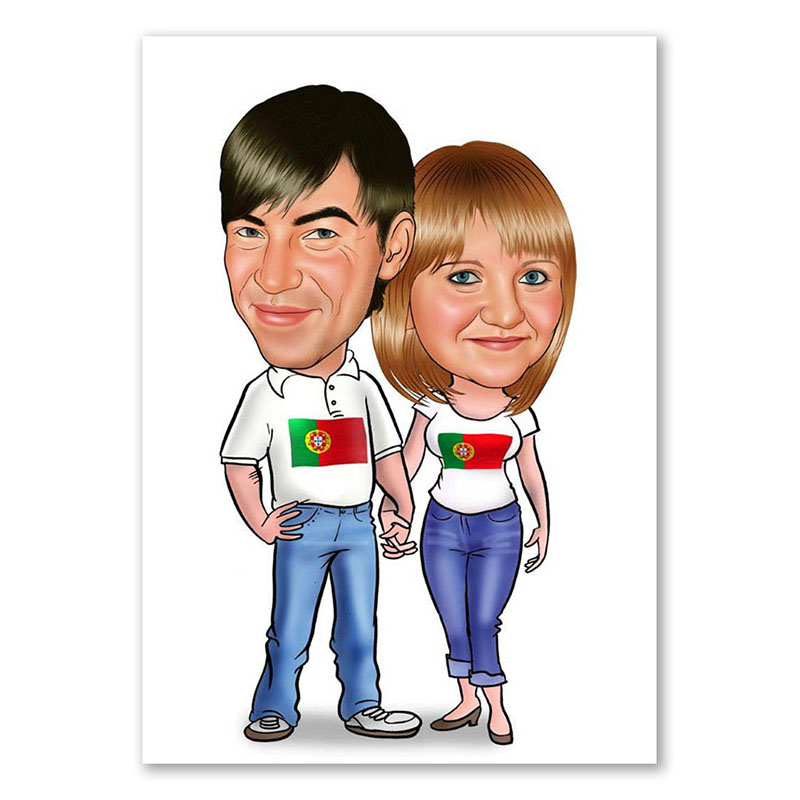 Bild von   erstellung karikatur nationalijpg | Individuelle 🎁 persönliche 🎁 personalisierte Geschenke bedruckt ▪ bestickt ▪ graviert