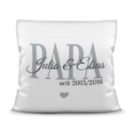 Bild von   kissen mit spruch papa seitjpg | Individuelle 🎁 persönliche 🎁 personalisierte Geschenke bedruckt ▪ bestickt ▪ graviert