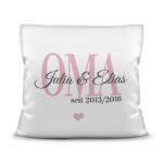 Bild von   kissen mit spruch oma seitjpg | Individuelle 🎁 persönliche 🎁 personalisierte Geschenke bedruckt ▪ bestickt ▪ graviert