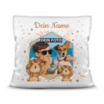 Bild von   fotokissen loewe personalisierjpg | Individuelle 🎁 persönliche 🎁 personalisierte Geschenke bedruckt ▪ bestickt ▪ graviert
