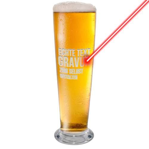 Bild von   bierglas gravieren mit wunschtjpg | Individuelle 🎁 persönliche 🎁 personalisierte Geschenke bedruckt ▪ bestickt ▪ graviert