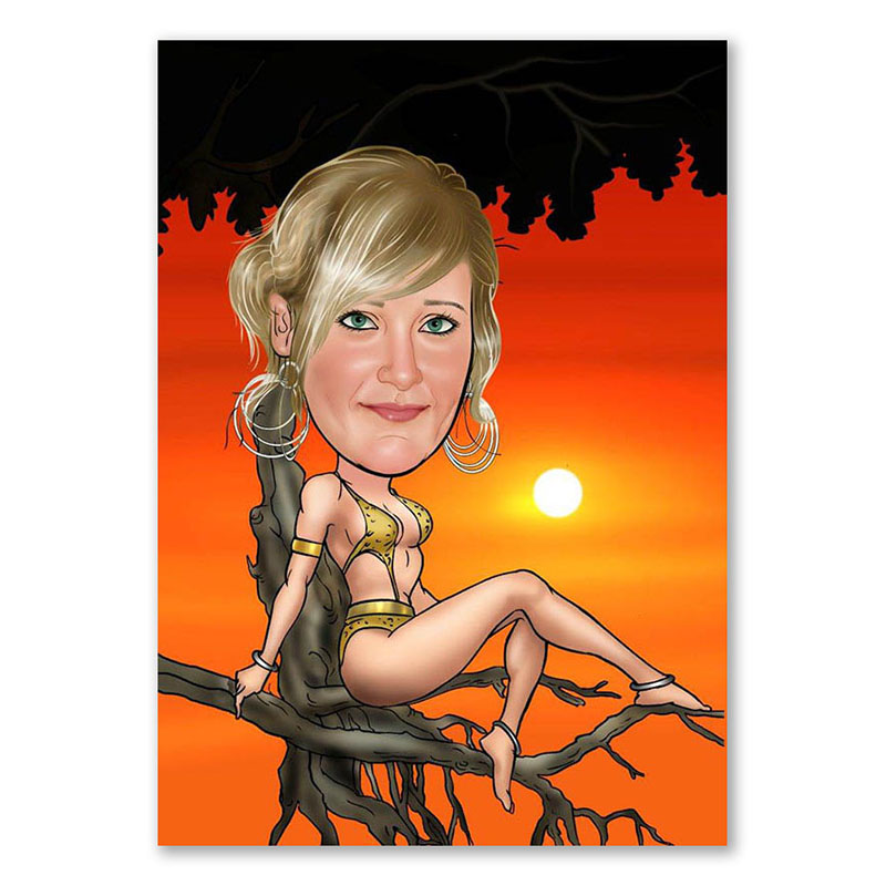 Bild von   erstellung karikatur sexy janejpg | Individuelle 🎁 persönliche 🎁 personalisierte Geschenke bedruckt ▪ bestickt ▪ graviert
