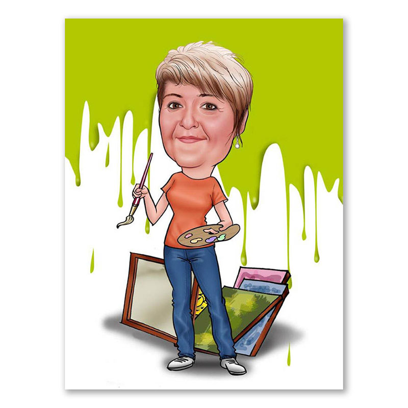 Bild von   erstellung karikatur schoene kjpg | Individuelle 🎁 persönliche 🎁 personalisierte Geschenke bedruckt ▪ bestickt ▪ graviert