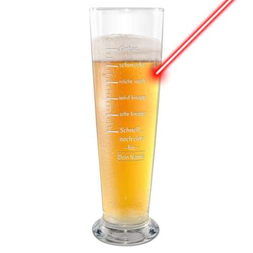 Bild von   graviertes bierglas mit namejpg | Individuelle 🎁 persönliche 🎁 personalisierte Geschenke bedruckt ▪ bestickt ▪ graviert