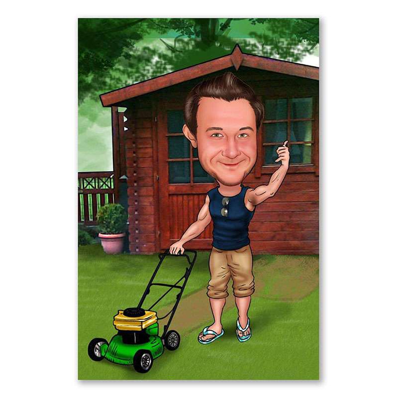 Bild von   erstellung karikatur cooler rajpg | Individuelle 🎁 persönliche 🎁 personalisierte Geschenke bedruckt ▪ bestickt ▪ graviert