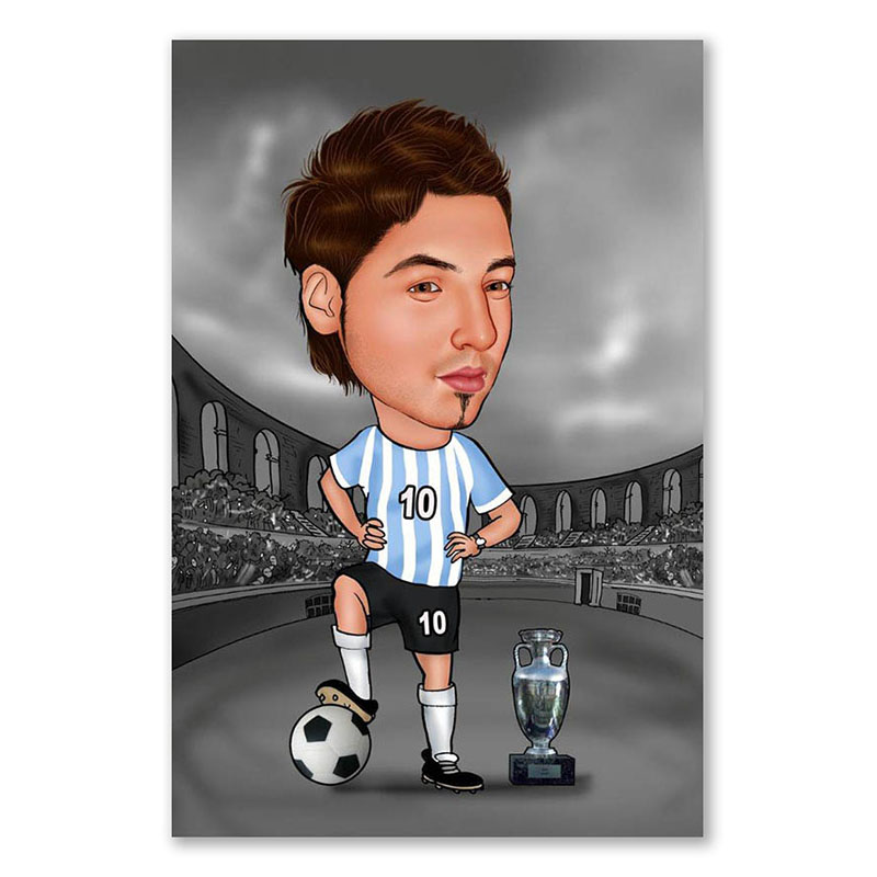 Bild von   erstellung karikatur roemischejpg | Individuelle 🎁 persönliche 🎁 personalisierte Geschenke bedruckt ▪ bestickt ▪ graviert