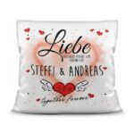Bild von   kissen liebe muss nicht perfjpg | Individuelle 🎁 persönliche 🎁 personalisierte Geschenke bedruckt ▪ bestickt ▪ graviert