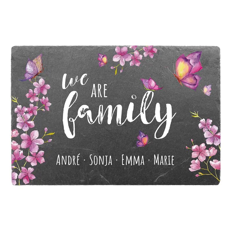 Bild von   schild aus schiefer mit namenjpg | Individuelle 🎁 persönliche 🎁 personalisierte Geschenke bedruckt ▪ bestickt ▪ graviert