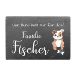 Bild von   schieferschild fuer hundeliebhjpg | Individuelle 🎁 persönliche 🎁 personalisierte Geschenke bedruckt ▪ bestickt ▪ graviert