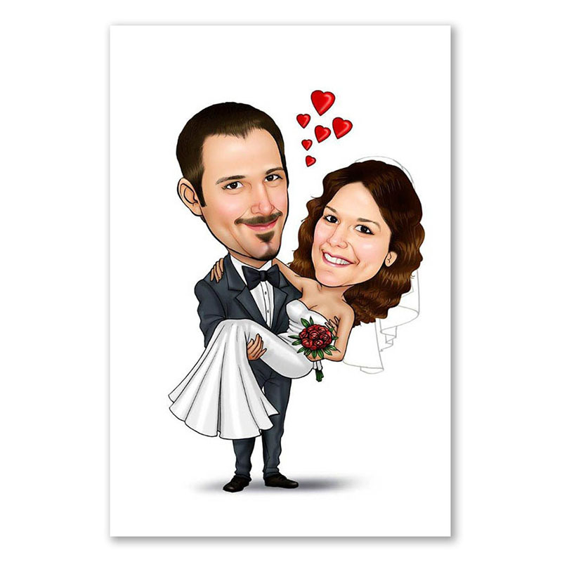 Bild von   erstellung karikatur auf haendjpg | Individuelle 🎁 persönliche 🎁 personalisierte Geschenke bedruckt ▪ bestickt ▪ graviert