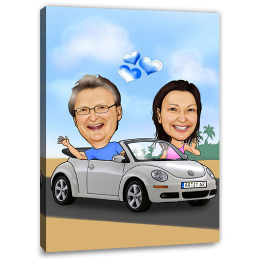 Bild von   erstellung karikatur verliebtjpg | Individuelle 🎁 persönliche 🎁 personalisierte Geschenke bedruckt ▪ bestickt ▪ graviert