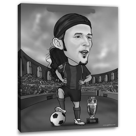 Bild von   erstellung karikatur fussballejpg | Individuelle 🎁 persönliche 🎁 personalisierte Geschenke bedruckt ▪ bestickt ▪ graviert