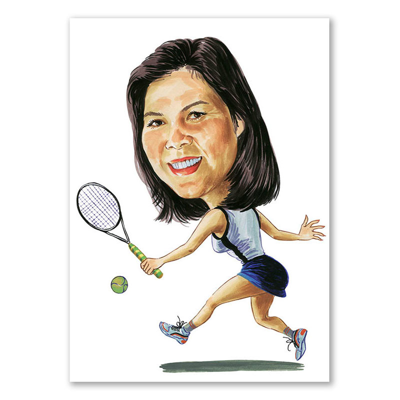 Bild von   erstellung karikatur frau mitjpg | Individuelle 🎁 persönliche 🎁 personalisierte Geschenke bedruckt ▪ bestickt ▪ graviert