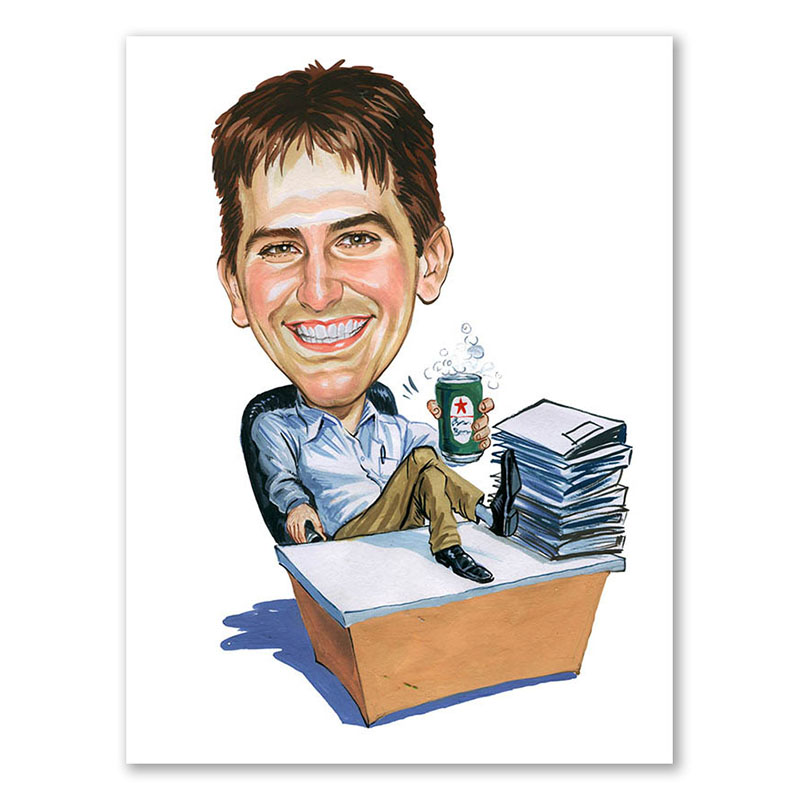 Bild von   erstellung karikatur pause imjpg | Individuelle 🎁 persönliche 🎁 personalisierte Geschenke bedruckt ▪ bestickt ▪ graviert