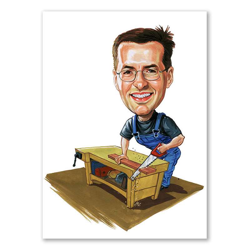 Bild von   erstellung karikatur mann mitjpg | Individuelle 🎁 persönliche 🎁 personalisierte Geschenke bedruckt ▪ bestickt ▪ graviert