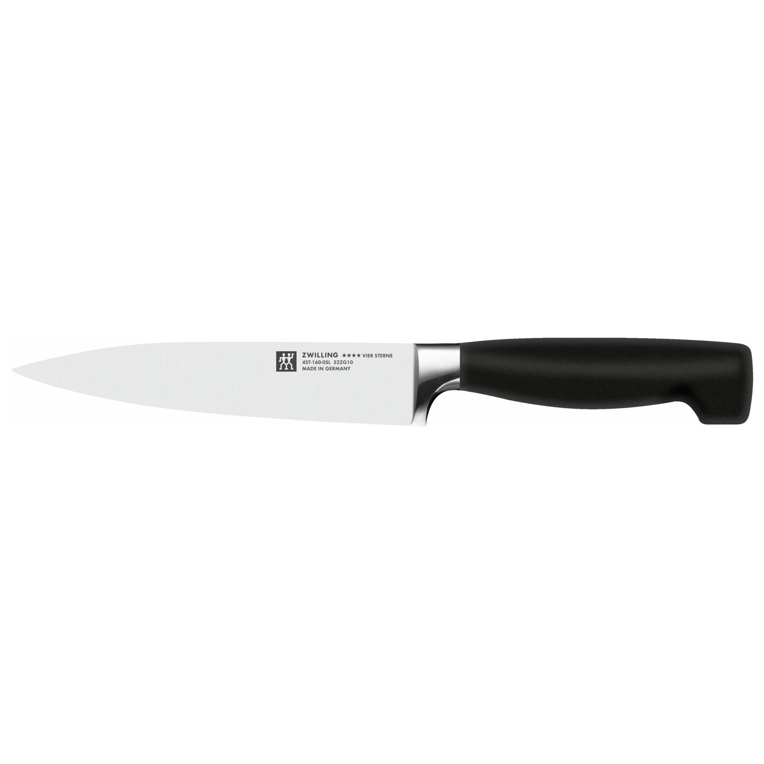 ZWILLING **** VIER STERNE Fleischmesser 16 cm, Glattschliff