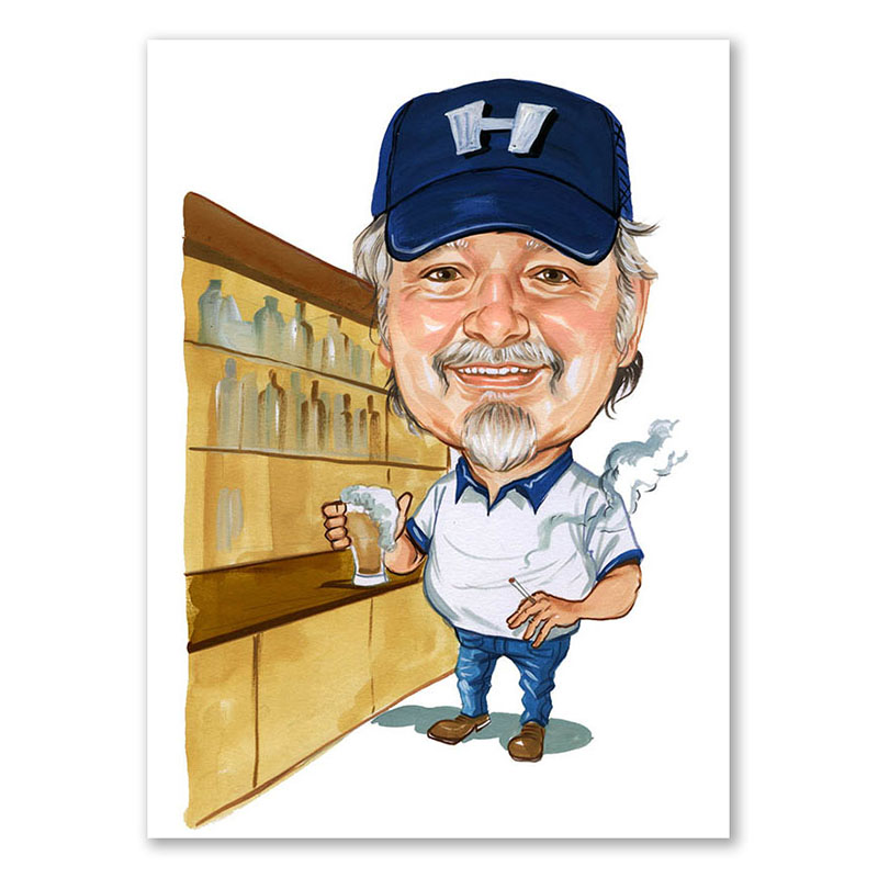 Bild von   erstellung karikatur mann mitjpg | Individuelle 🎁 persönliche 🎁 personalisierte Geschenke bedruckt ▪ bestickt ▪ graviert