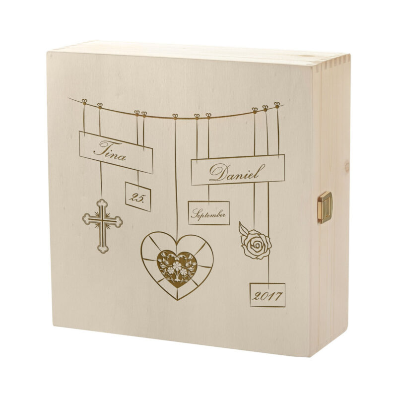 Bild von   kramkiste holzbox mit gravurjpg | Individuelle 🎁 persönliche 🎁 personalisierte Geschenke bedruckt ▪ bestickt ▪ graviert