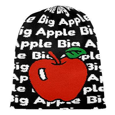 Bild von   strick beanie big apple nycjpg | Individuelle 🎁 persönliche 🎁 personalisierte Geschenke bedruckt ▪ bestickt ▪ graviert