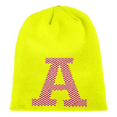 Bild von   beanie muetze mit buchstabejpg | Individuelle 🎁 persönliche 🎁 personalisierte Geschenke bedruckt ▪ bestickt ▪ graviert