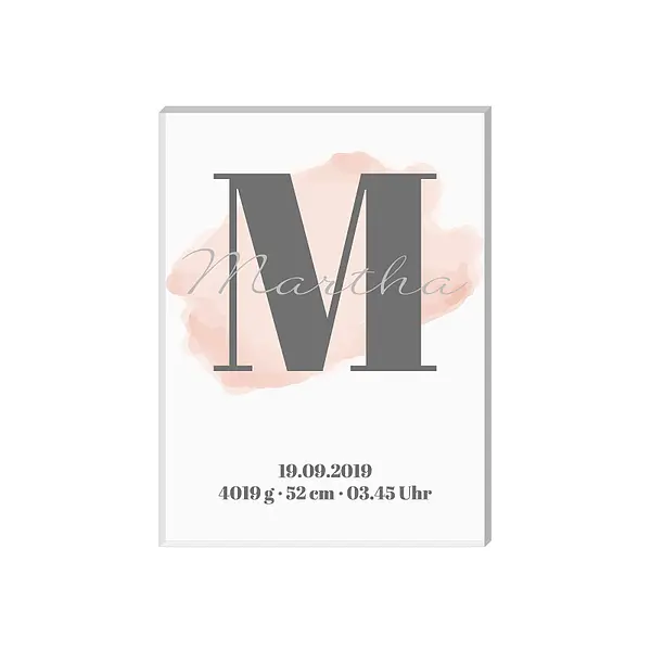 Bild von   namensschild zur geburt fuerjpg | Individuelle 🎁 persönliche 🎁 personalisierte Geschenke bedruckt ▪ bestickt ▪ graviert