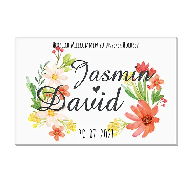 Bild von   geschenk zur hochzeit acrypljpg | Individuelle 🎁 persönliche 🎁 personalisierte Geschenke bedruckt ▪ bestickt ▪ graviert