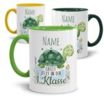 Bild von   namenstasse zur einschulungjpg | Individuelle 🎁 persönliche 🎁 personalisierte Geschenke bedruckt ▪ bestickt ▪ graviert