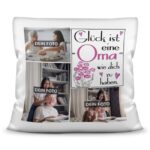 Bild von   kissen fuer oma fotocollagejpg | Individuelle 🎁 persönliche 🎁 personalisierte Geschenke bedruckt ▪ bestickt ▪ graviert