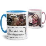 Bild von   tasse mit fotocollage und wunsjpg | Individuelle 🎁 persönliche 🎁 personalisierte Geschenke bedruckt ▪ bestickt ▪ graviert
