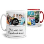 Bild von   tasse mit fotocollage und wunsjpg | Individuelle 🎁 persönliche 🎁 personalisierte Geschenke bedruckt ▪ bestickt ▪ graviert