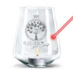 Bild von   windlicht mit gravur zur taufejpg | Individuelle 🎁 persönliche 🎁 personalisierte Geschenke bedruckt ▪ bestickt ▪ graviert