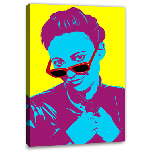 Bild von   pop art  warhol pure  wujpg | Individuelle 🎁 persönliche 🎁 personalisierte Geschenke bedruckt ▪ bestickt ▪ graviert