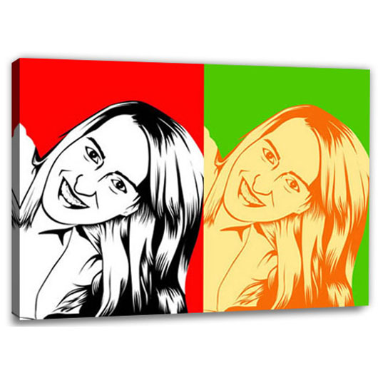Bild von   pop art  warhol pure  wujpg | Individuelle 🎁 persönliche 🎁 personalisierte Geschenke bedruckt ▪ bestickt ▪ graviert
