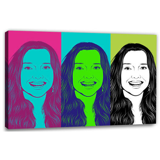 Bild von   pop art  warhol pure  wujpg | Individuelle 🎁 persönliche 🎁 personalisierte Geschenke bedruckt ▪ bestickt ▪ graviert