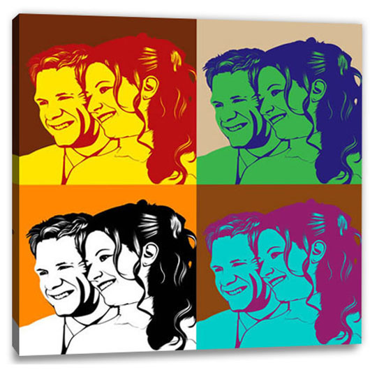 Bild von   pop art  warhol pure  wujpg | Individuelle 🎁 persönliche 🎁 personalisierte Geschenke bedruckt ▪ bestickt ▪ graviert