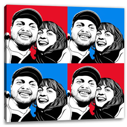 Bild von   pop art  warhol pure  wujpg | Individuelle 🎁 persönliche 🎁 personalisierte Geschenke bedruckt ▪ bestickt ▪ graviert