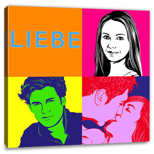 Bild von   pop art  warhol pure  wujpg | Individuelle 🎁 persönliche 🎁 personalisierte Geschenke bedruckt ▪ bestickt ▪ graviert