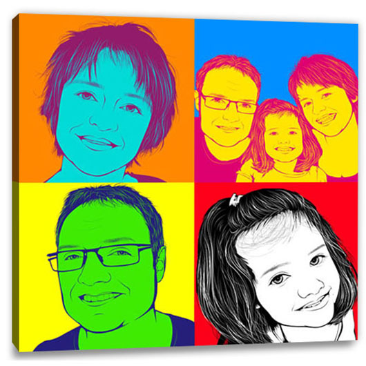 Bild von   pop art  warhol pure  wujpg | Individuelle 🎁 persönliche 🎁 personalisierte Geschenke bedruckt ▪ bestickt ▪ graviert