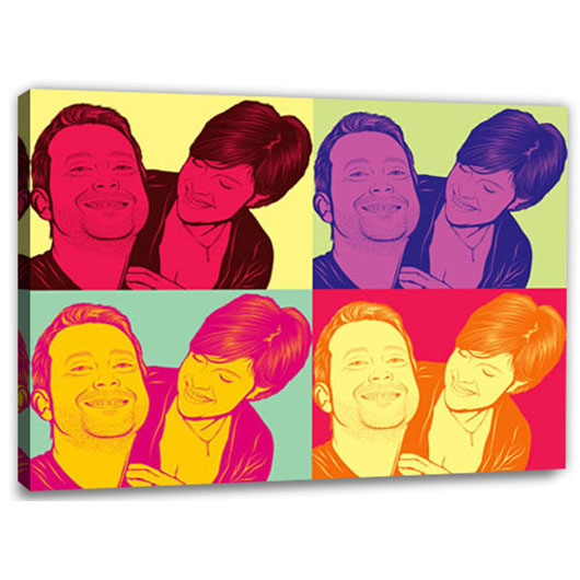 Bild von   pop art  warhol pure  wujpg | Individuelle 🎁 persönliche 🎁 personalisierte Geschenke bedruckt ▪ bestickt ▪ graviert