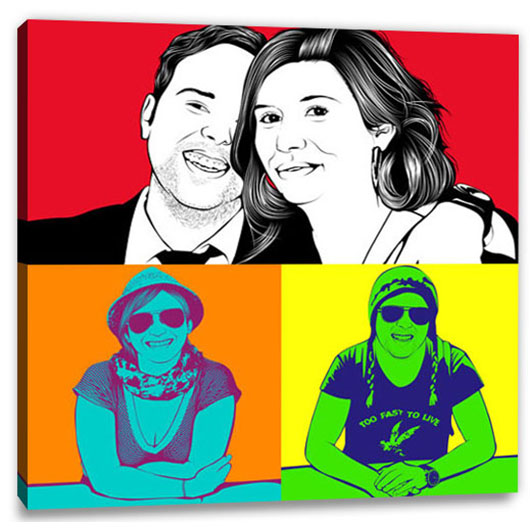 Bild von   pop art  warhol pure  wujpg | Individuelle 🎁 persönliche 🎁 personalisierte Geschenke bedruckt ▪ bestickt ▪ graviert