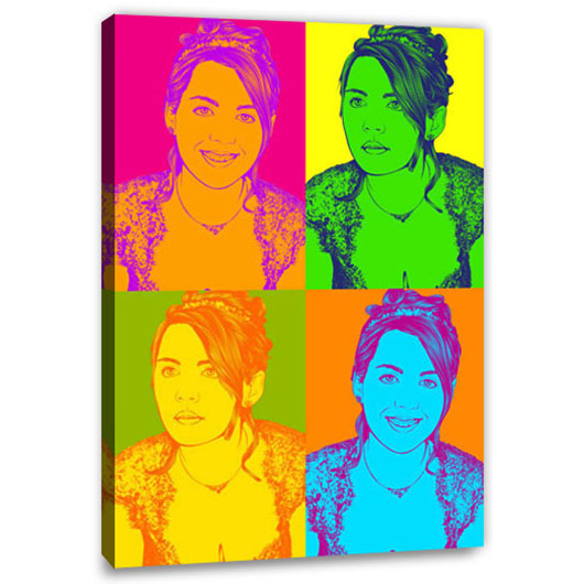 Bild von   pop art  warhol pure  wujpg | Individuelle 🎁 persönliche 🎁 personalisierte Geschenke bedruckt ▪ bestickt ▪ graviert