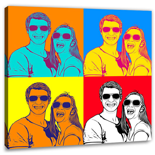 Bild von   pop art  warhol pure  wujpg | Individuelle 🎁 persönliche 🎁 personalisierte Geschenke bedruckt ▪ bestickt ▪ graviert